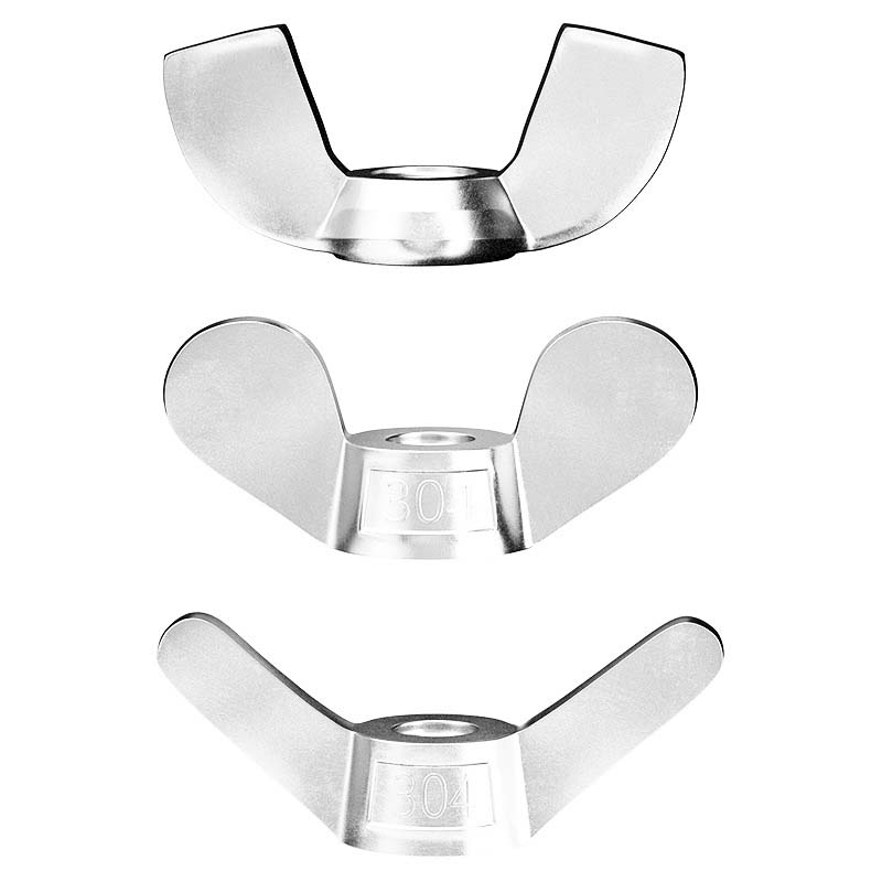 Метричні круглі барашкові гайки з вуглецевої сталі