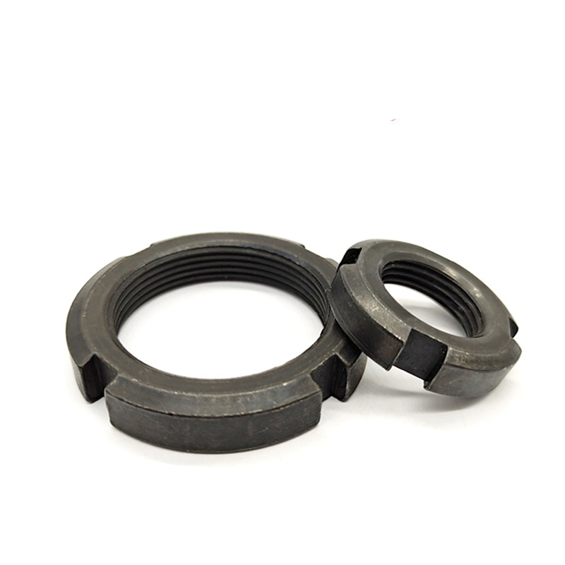 Кругла гайка з подвійним шліцом