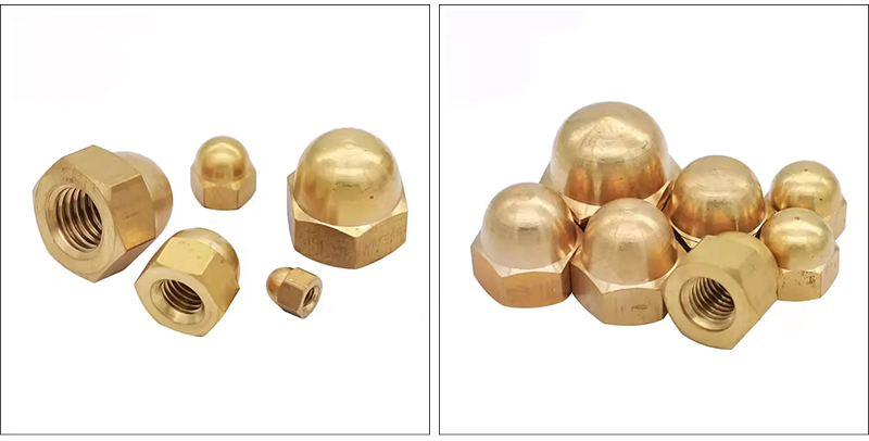 Gold Alloy Hex Decoration Cap Nuts Gold Alloy Hex Decoration Cap Nuts