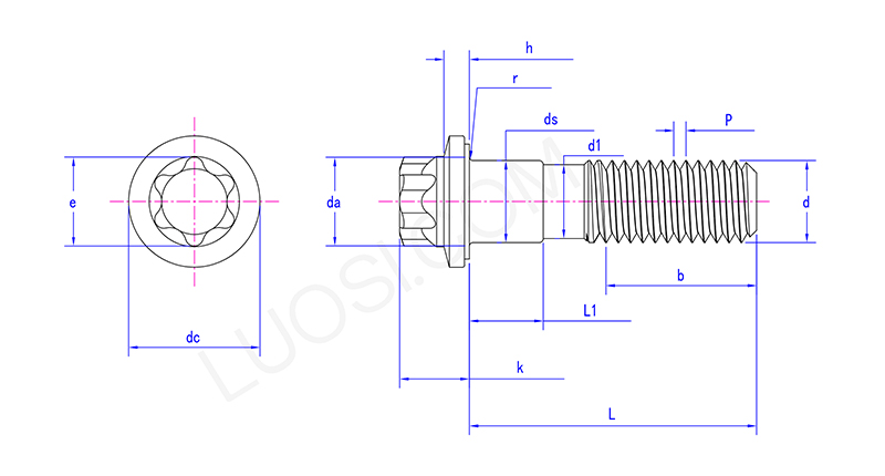 Professional Grade Hexalobular Head Flange Bolts Professional Grade Hexalobular Head Flange Bolts